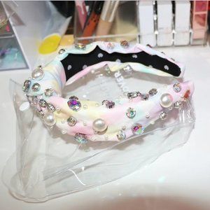 Lele Sadoughi x Stoney Clover Rainbow Gingham Embellished Knotted Headband Lele Sadoughi x Stoney Clover Lane main image 4